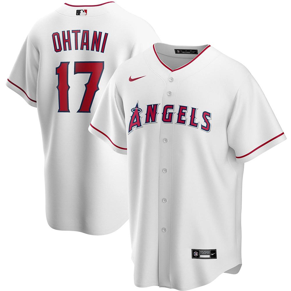 Mens Los Angeles Angels Shohei Ohtani Cool Base Replica Jersey White