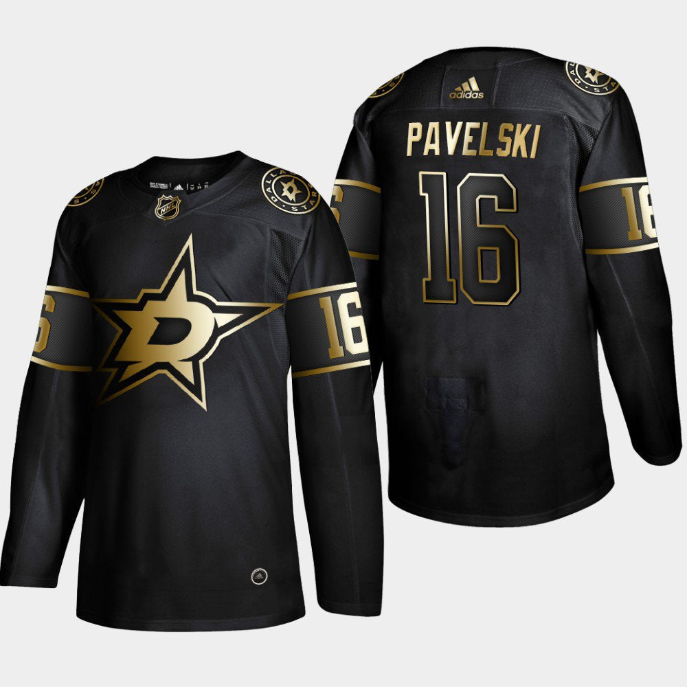 Dallas Stars #16 Joe Pavelski Black Golden Edition Authentic Jersey
