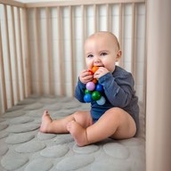 Organic Cotton Pebble Crib Mattress Covers